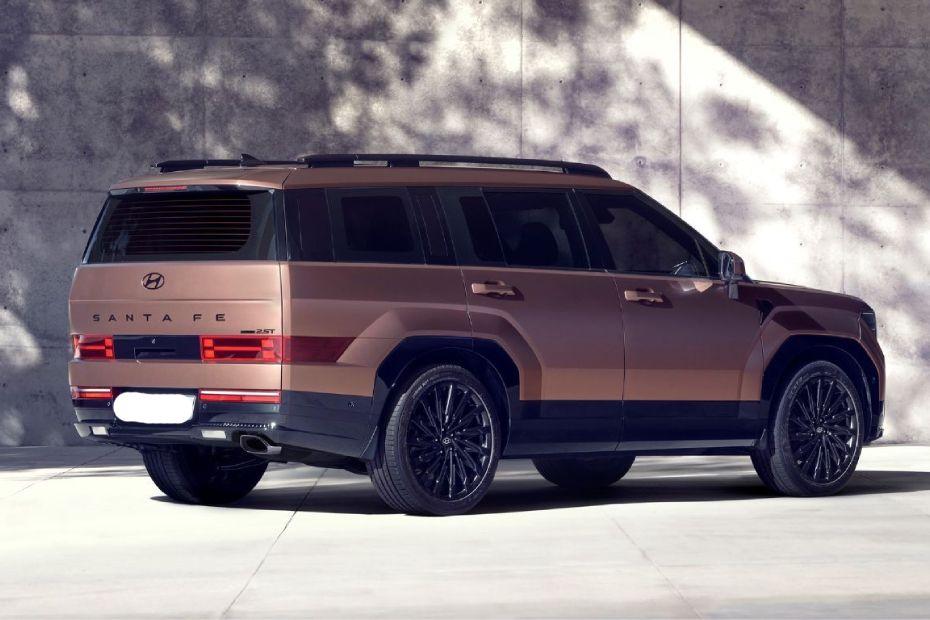 Hyundai Santa Fe 2024 Right Side Rear View Hyundai Santa Fe 2024 Right Side Rear View