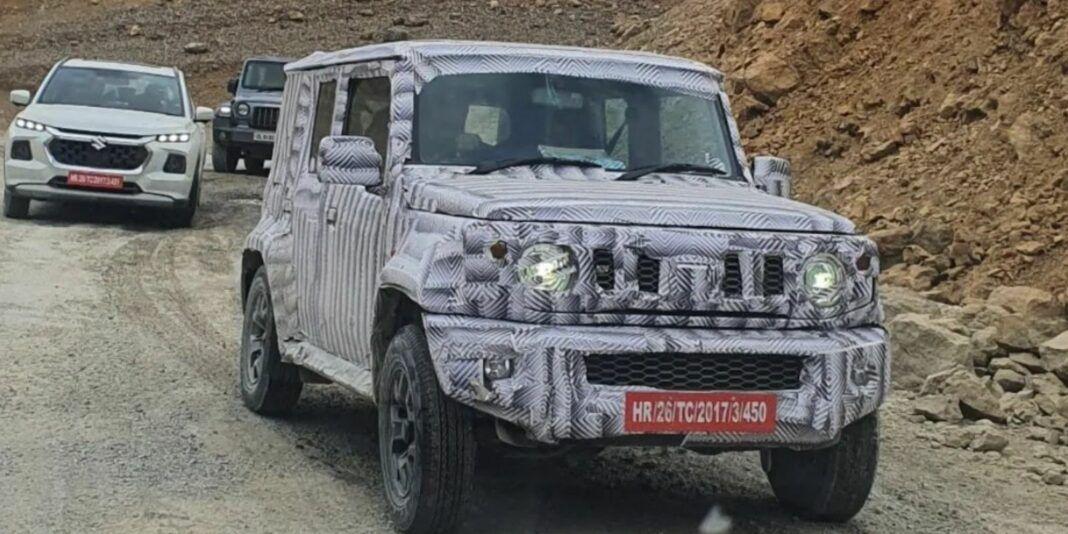 New Colour, New Look: Maruti Jimny Five-Door Spotted in Eye-Catching Hue