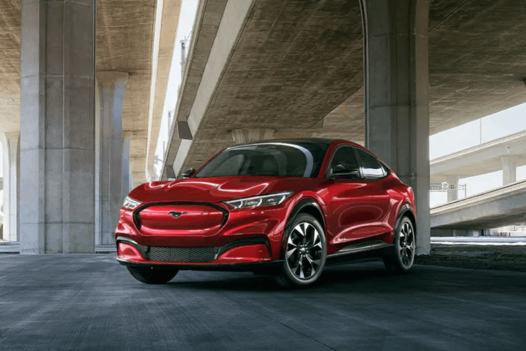 Ford Mustang Mach E Left Side Front View Ford Mustang Mach E Left Side Front View