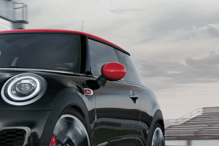 Mini John copper works side view Mini John copper works side view