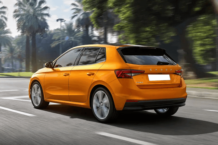 Skoda Fabia 2022 Left Side Rear View Skoda Fabia 2022 Left Side Rear View