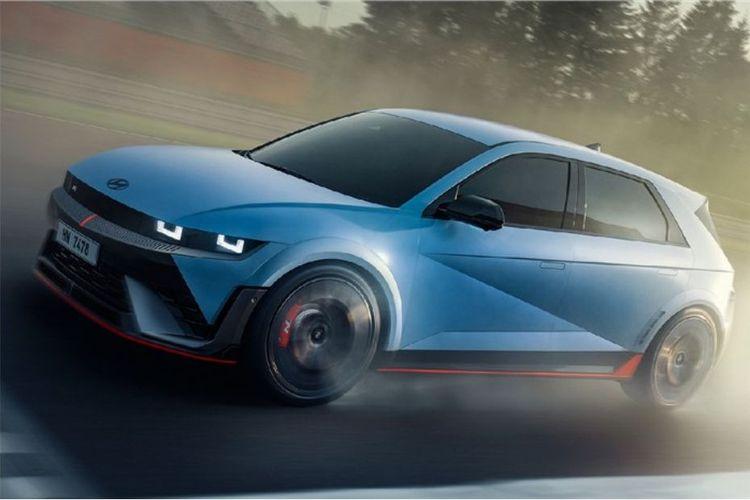 Hyundai Ioniq 5 N Left Side Front View Hyundai Ioniq 5 N Left Side Front View