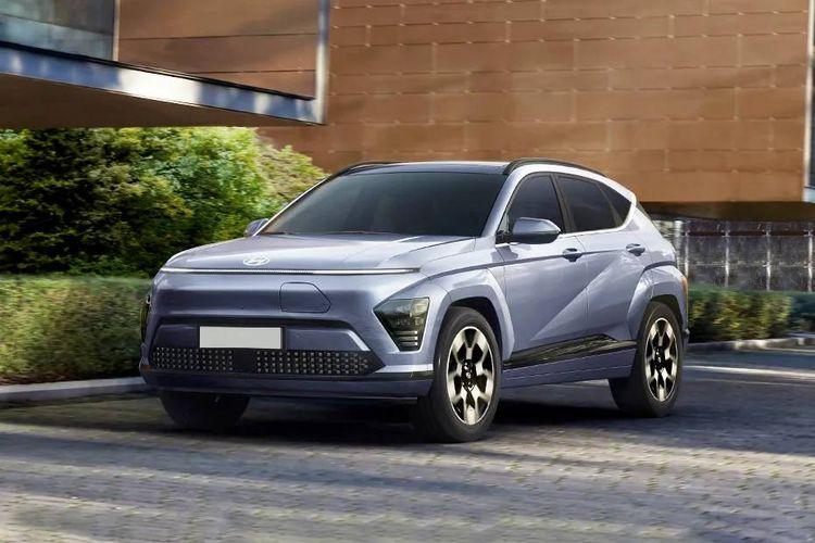 Hyundai Kona Electric 2024 Front Left Three Quarter Hyundai Kona Electric 2024 Front Left Three Quarter