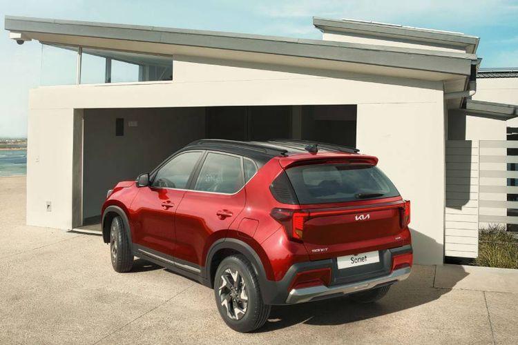 Kia Sonet 2024 Left Rear Three Quarter Kia Sonet 2024 Left Rear Three Quarter