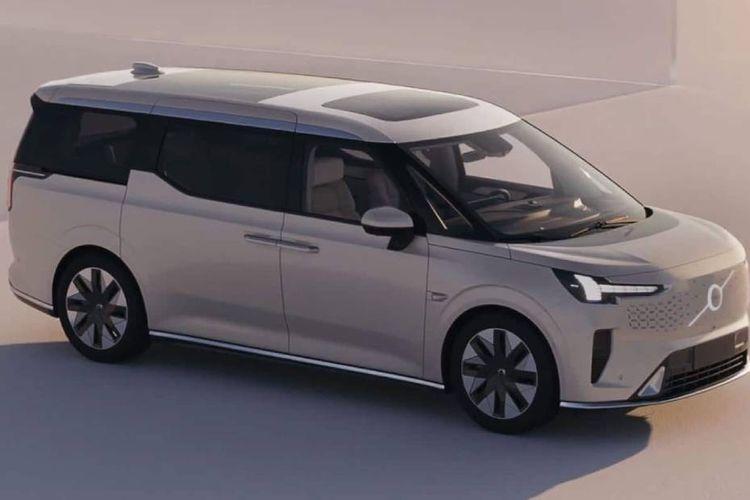 Volvo EM90 Right Side Front View Volvo EM90 Right Side Front View