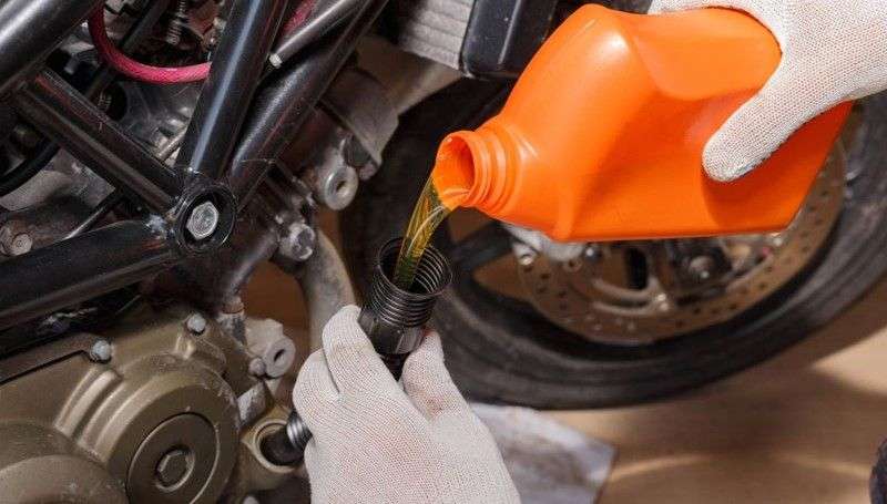 motorcycle oil change