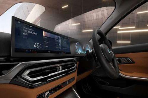 BMW curved display.