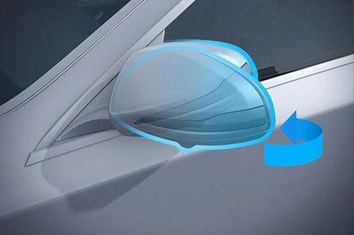 You can fold in the exterior mirrors electrically.