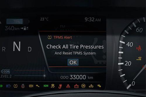Monitor your tire pressure at all times with convenient display indicator.