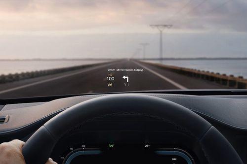 Head-up display allows you to watch your speed, follow turn-by-turn navigation.