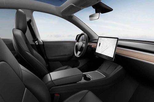Tesla Model Y Door View of Driver Seat