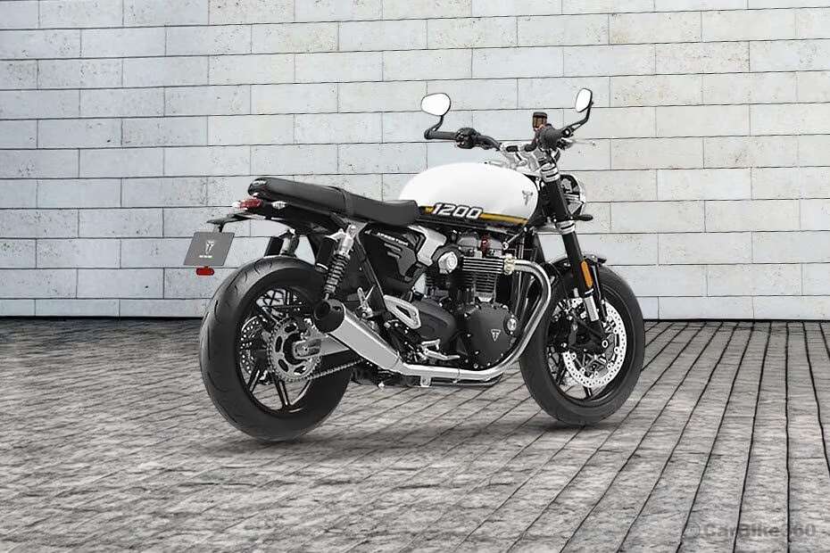 Triumph Speed Twin 1200 Rear Right Three Quarter View Triumph Speed Twin 1200 Rear Right Three Quarter View