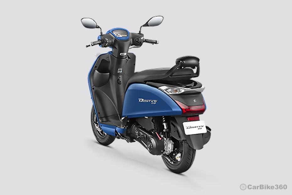 Hero Destini 110 Rear Left Three Quarter View Hero Destini 110 Rear Left Three Quarter View