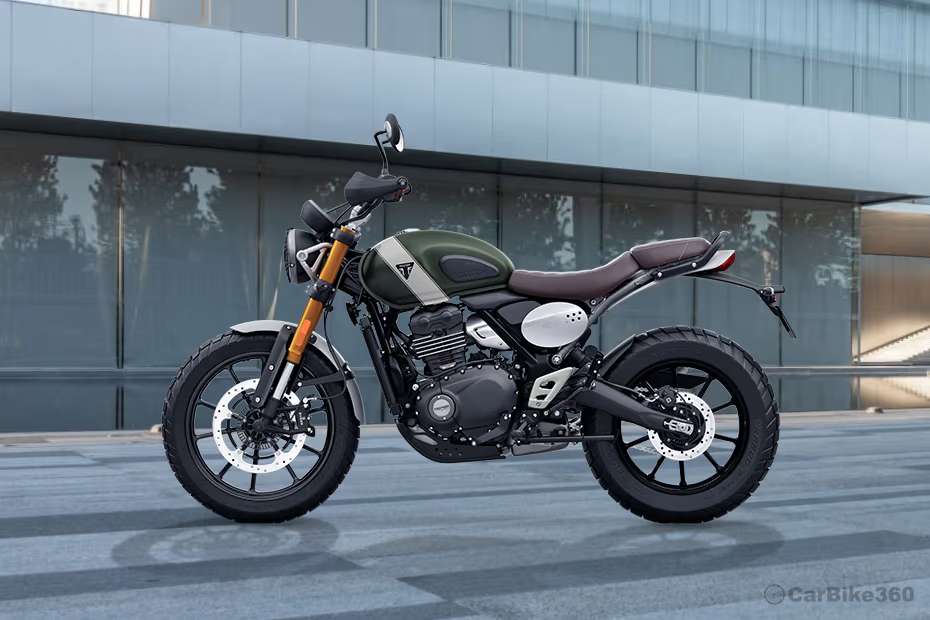 Triumph Scrambler 400 X Side Profile View (Left) Triumph Scrambler 400 X Side Profile View (Left)