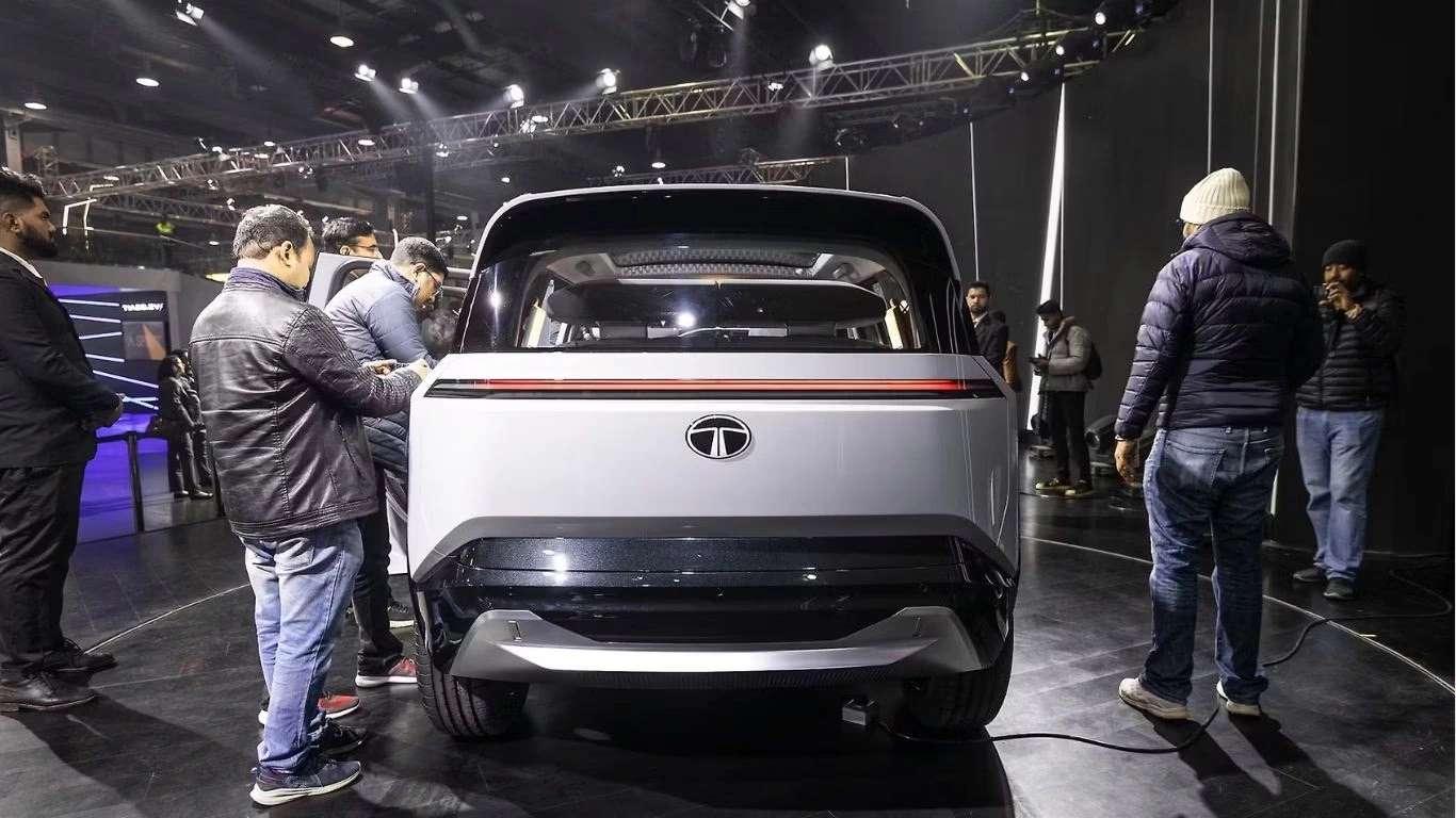 Tata Sierra EV front view rear view