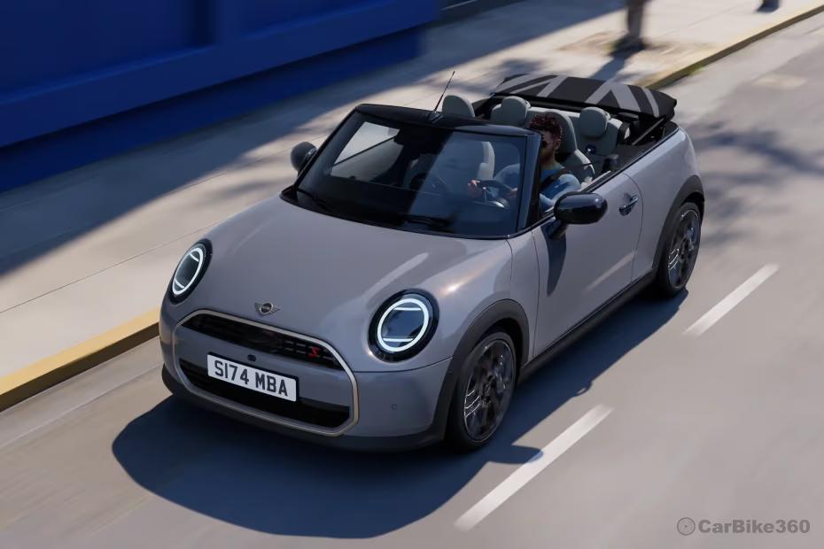 Mini Cooper S Convertible Left Front Three Quarter Top View Mini Cooper S Convertible Left Front Three Quarter Top View