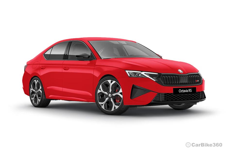 Skoda Octavia RS Velvet Red Color Skoda Octavia RS Velvet Red Color