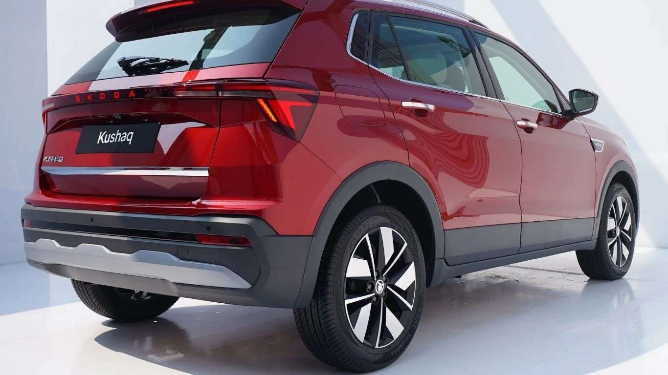 Skoda Kushaq facelift rear view design