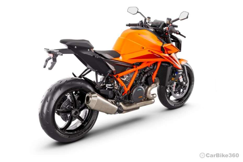 KTM 1390 Super Duke R Right Rear Three Quarter KTM 1390 Super Duke R Right Rear Three Quarter