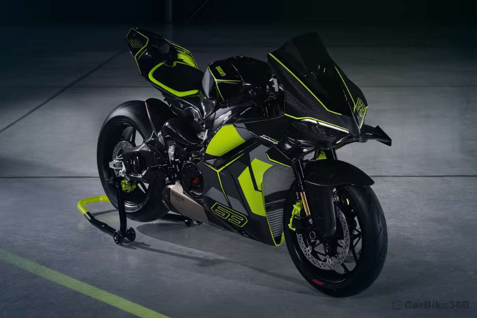 Ducati Panigale V4 Lamborghini Right Front Side View Ducati Panigale V4 Lamborghini Right Front Side View