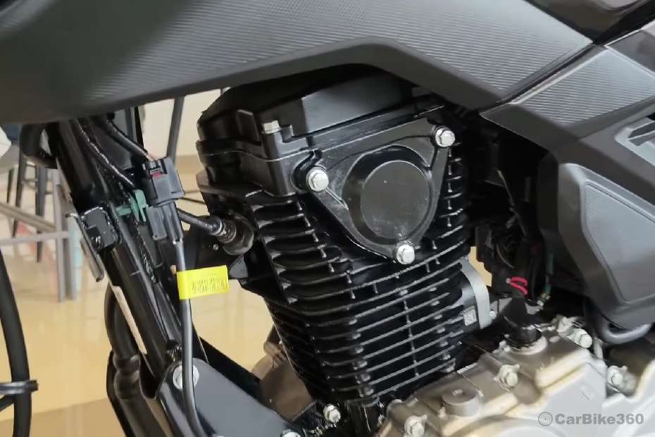 Right side engine view shows refined mechanical layout Right side engine view shows refined mechanical layout