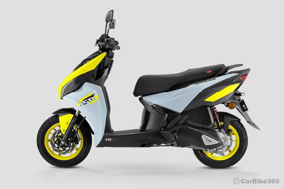 TVS Ntorq 150 Side Profile View (Left) TVS Ntorq 150 Side Profile View (Left)