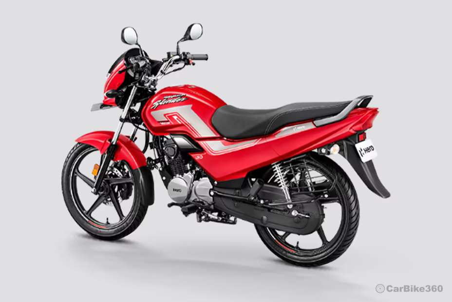 Hero Super Splendor XTEC Rear Left Three Quarter View Hero Super Splendor XTEC Rear Left Three Quarter View