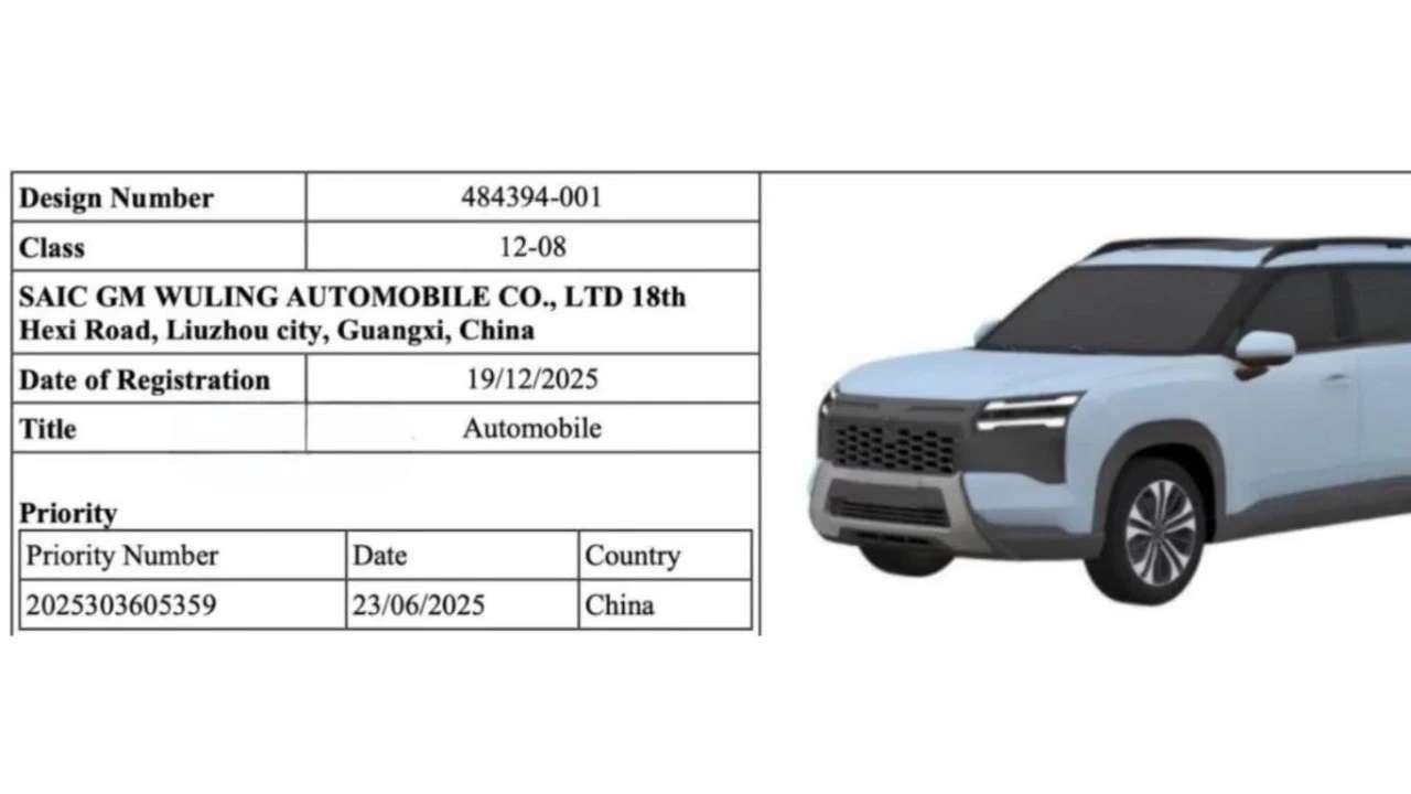 MG Starlight SUV Design Patented In India