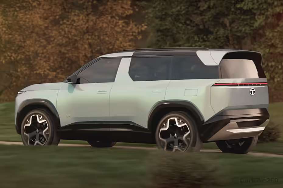 Tata Sierra EV Left Rear Three Quarter Tata Sierra EV Left Rear Three Quarter