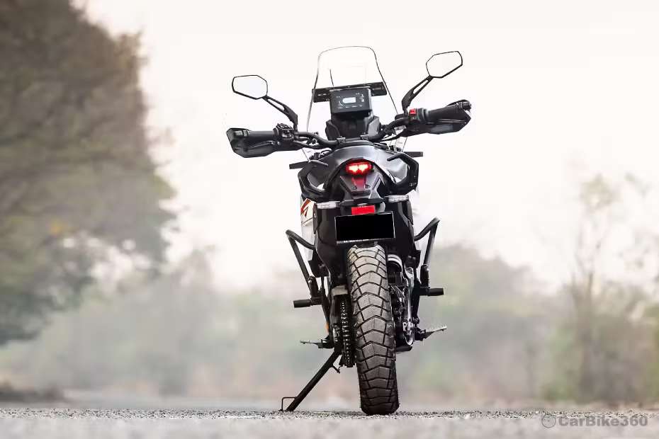KTM 390 ADVENTURE X Rear View KTM 390 ADVENTURE X Rear View