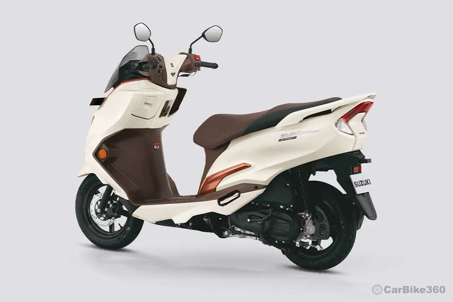 Suzuki Burgman Street Rear Left Three Quarter View Suzuki Burgman Street Rear Left Three Quarter View