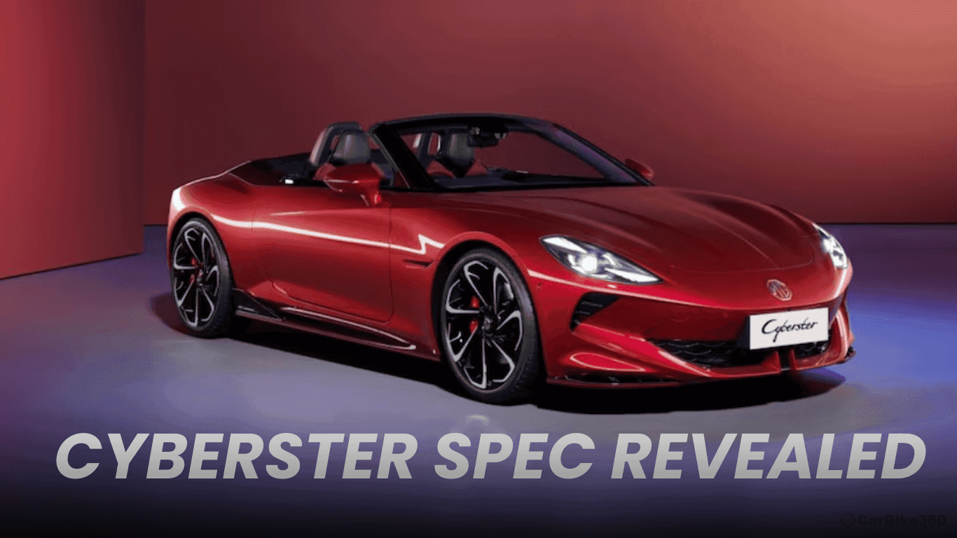 MG Cyberster Indian Market Specifications Confirmed: Check What It Has To Offer MG Cyberster Indian Specification