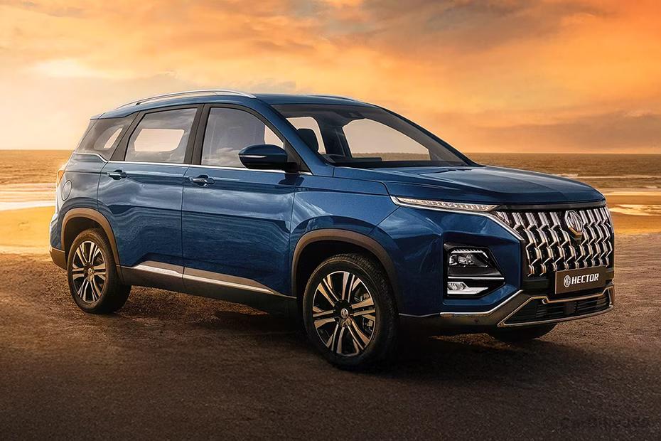 MG Hector Plus Front Right Quarter View MG Hector Plus Front Right Quarter View