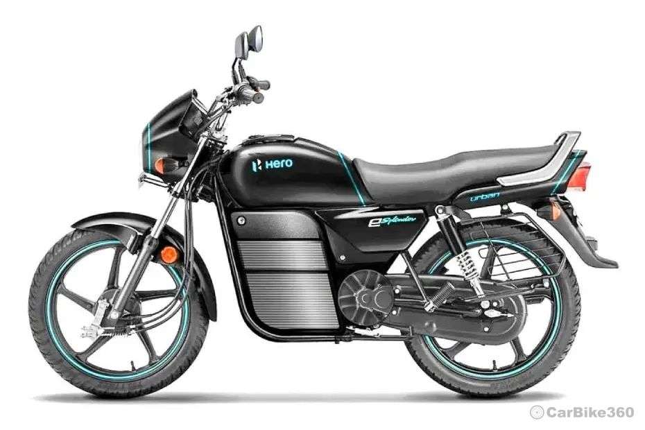 Hero Splendor Electric Left Side View Hero Splendor Electric Left Side View
