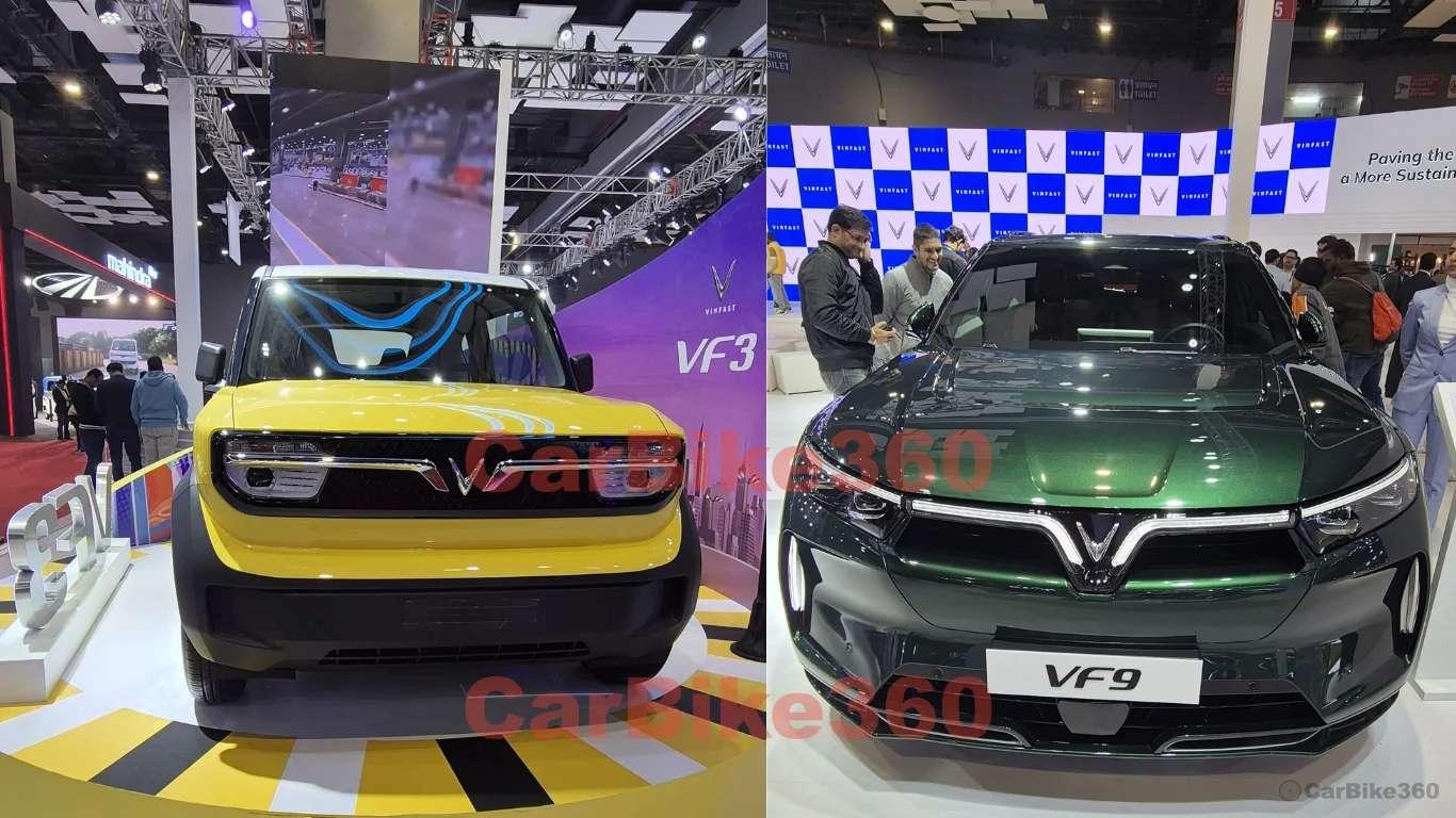 VinFast VF3 and VF9 Debut At Bharat Mobility Expo 2025 VinFast VF3 and VF9 Debut