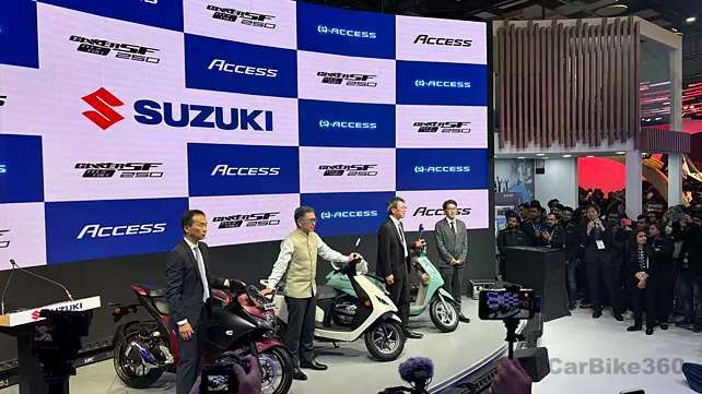 Suzuki Unveils e-Access & Launched Gixxer SF 250 Flex Fuel at Bharat Mobility Global Expo 2025! Suzuki Unveils e-Access & Launched Gixxer SF 250 Flex Fuel at Bharat Mobility Global Expo 2025!