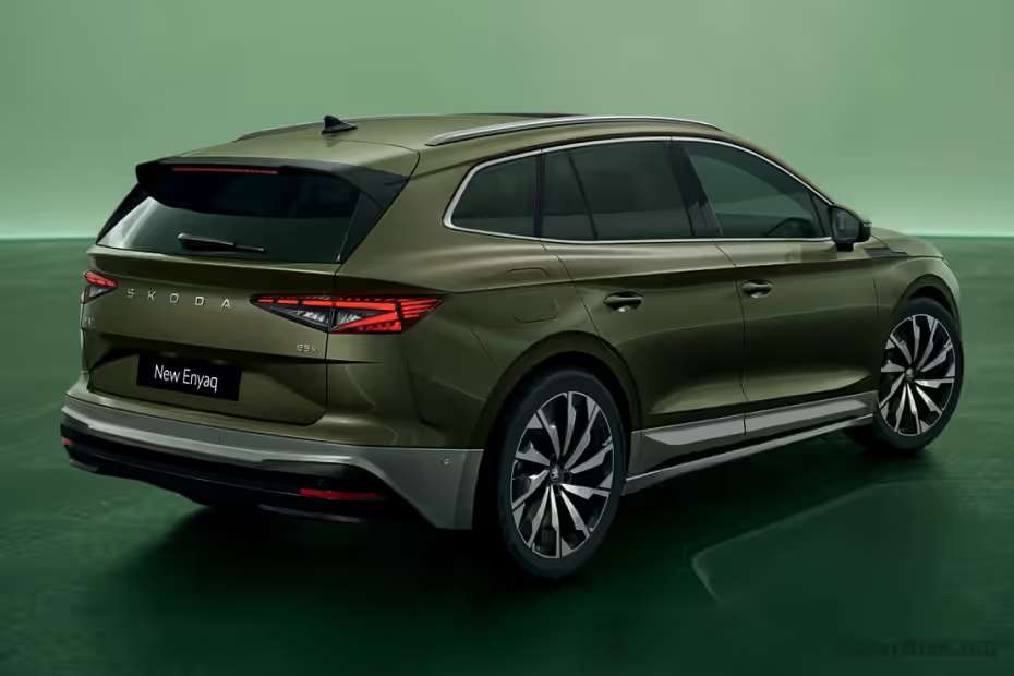 Skoda Enyaq Right Rear Three Quarter Skoda Enyaq Right Rear Three Quarter
