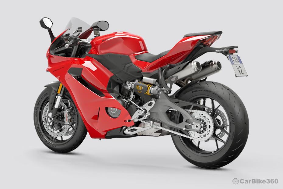 Ducati panigale v2 rear left three quarter view Ducati panigale v2 rear left three quarter view