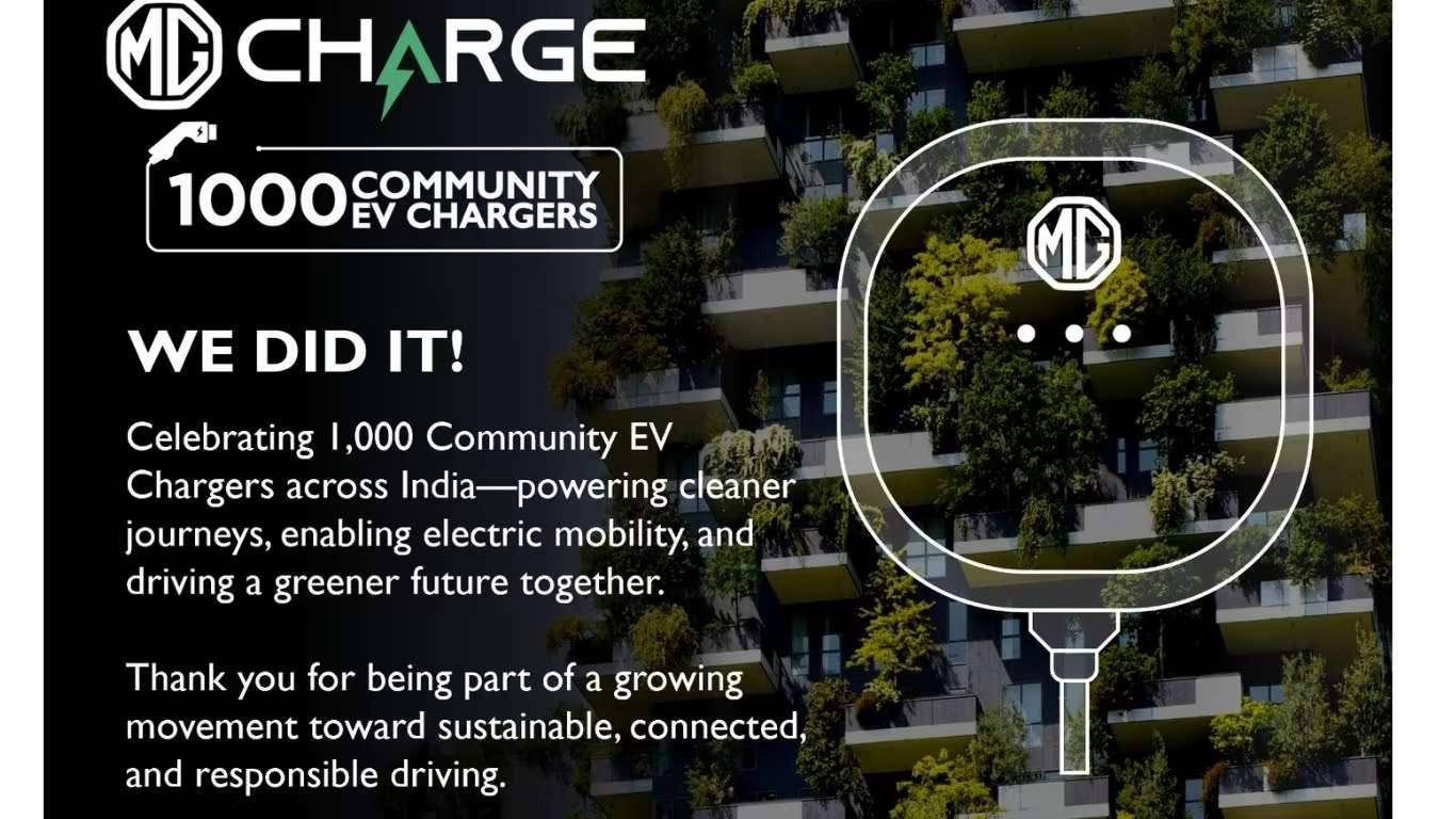 MG Motors EV 1000 chargers