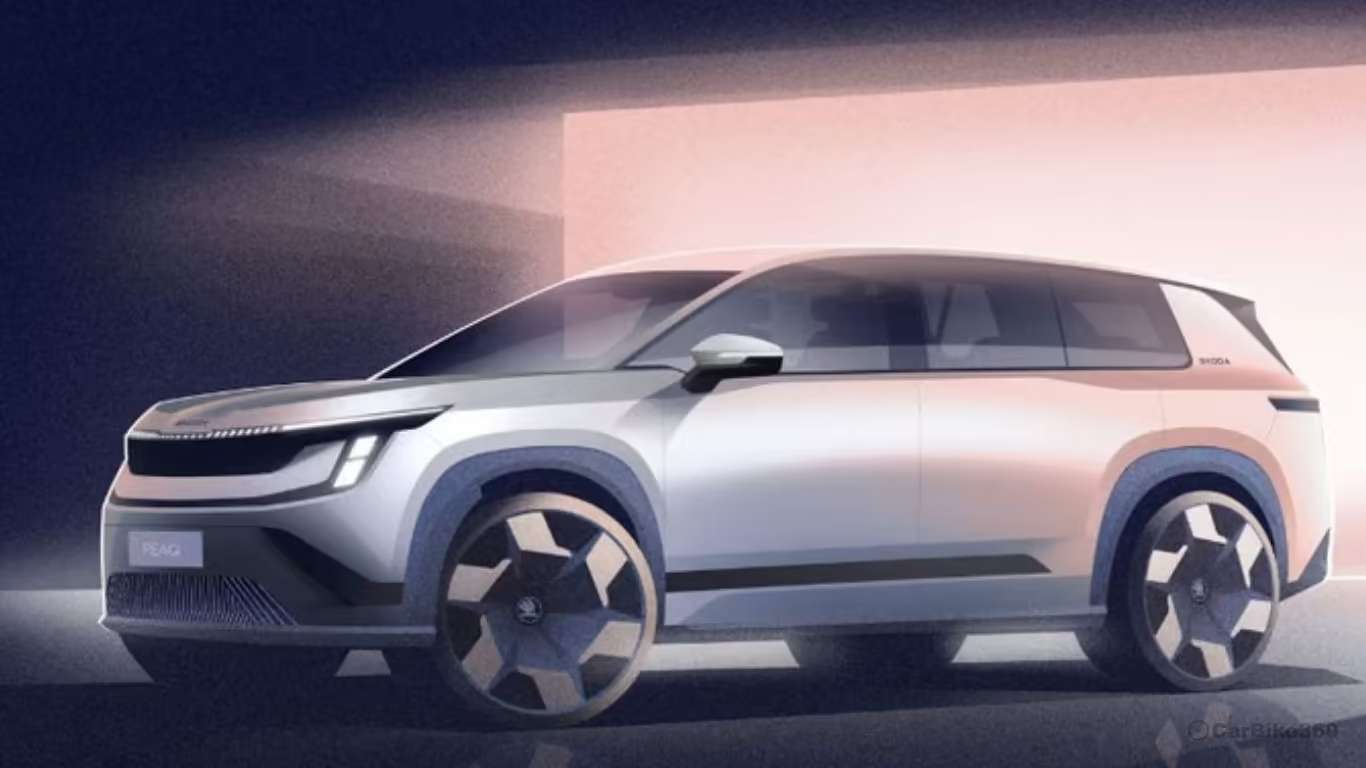 Skoda Peaq Electric SUV Design Revealed