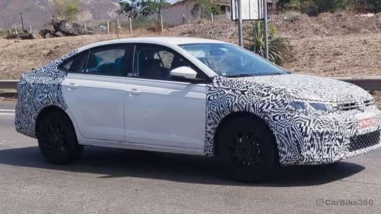 Volkswagen Virtus facelift spotted testing ahead of August 2026 launch Volkswagen Virtus facelift spotted testing ahead of August 2026 launch