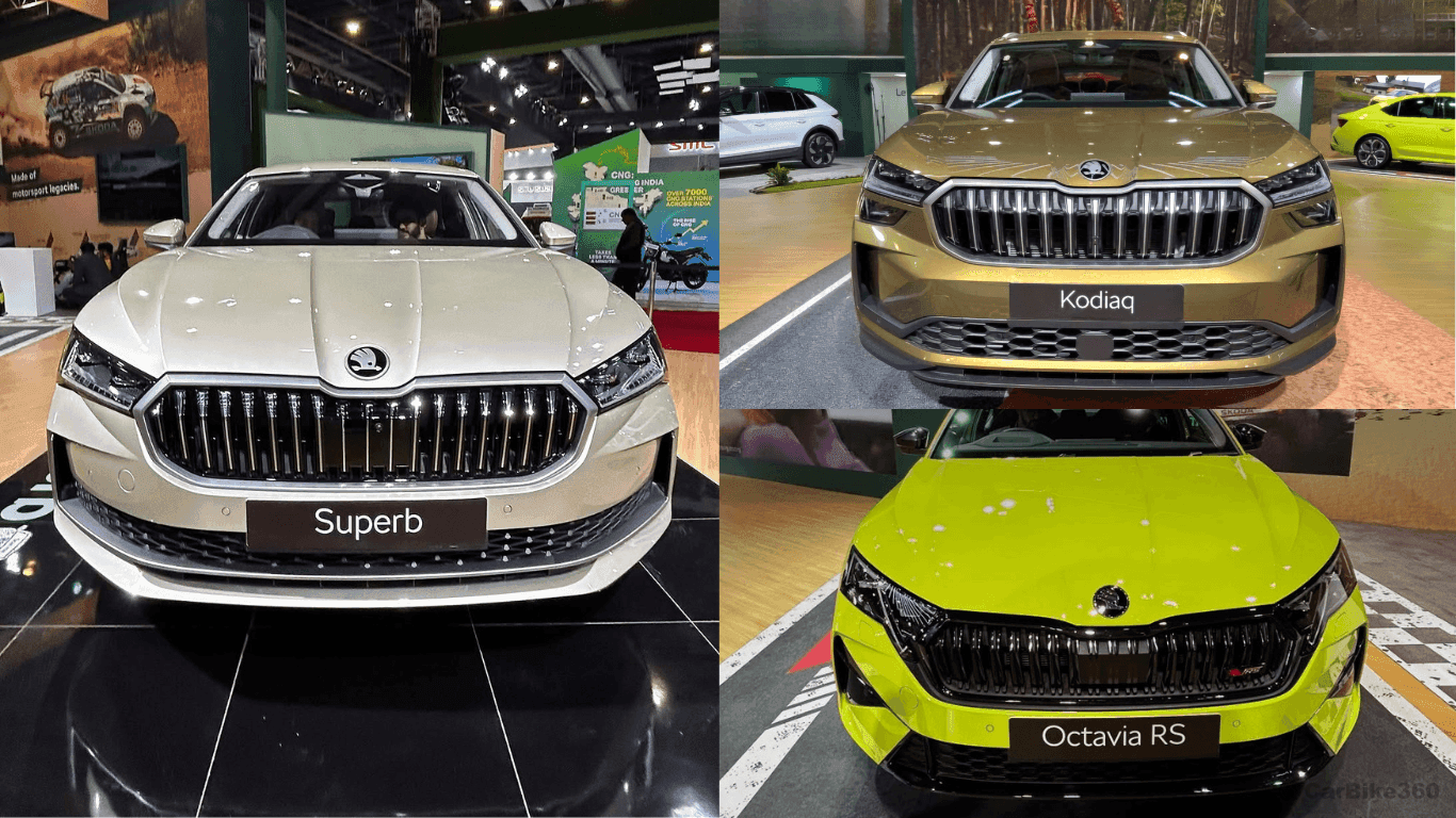 भारत मोबिलिटी एक्सपो 2025 में स्कोडा इंडिया ने नई सुपर्ब, कोडिएक और ऑक्टाविया आरएस की शुरुआत की 2025 Skoda Superb, Kodiaq, and Octavia RS Debut