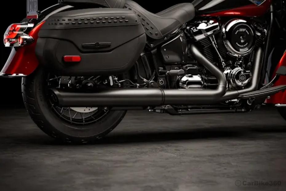 Harley davidson heritage classic exhaust view Harley davidson heritage classic exhaust view