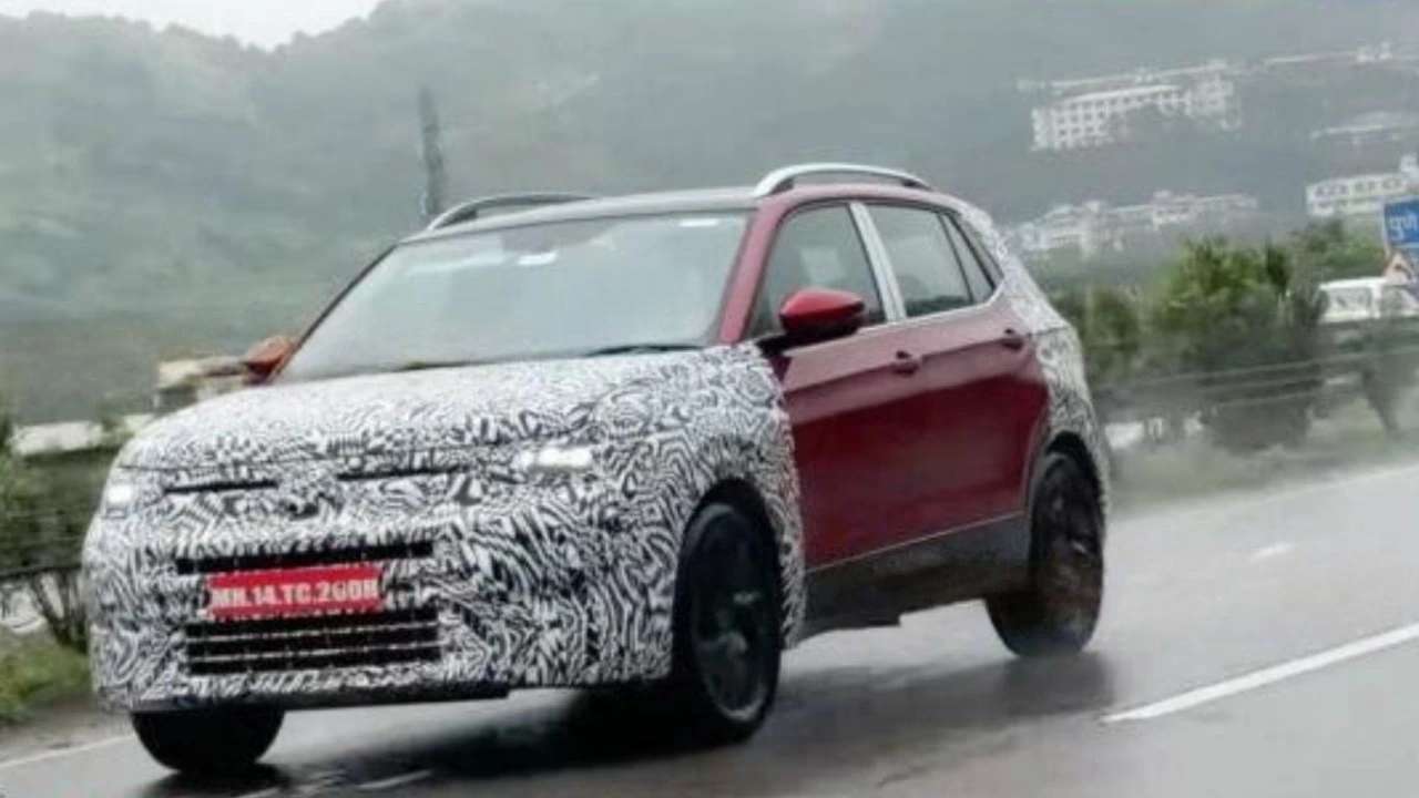 Volkswagen Taigun Facelift Spied Testing