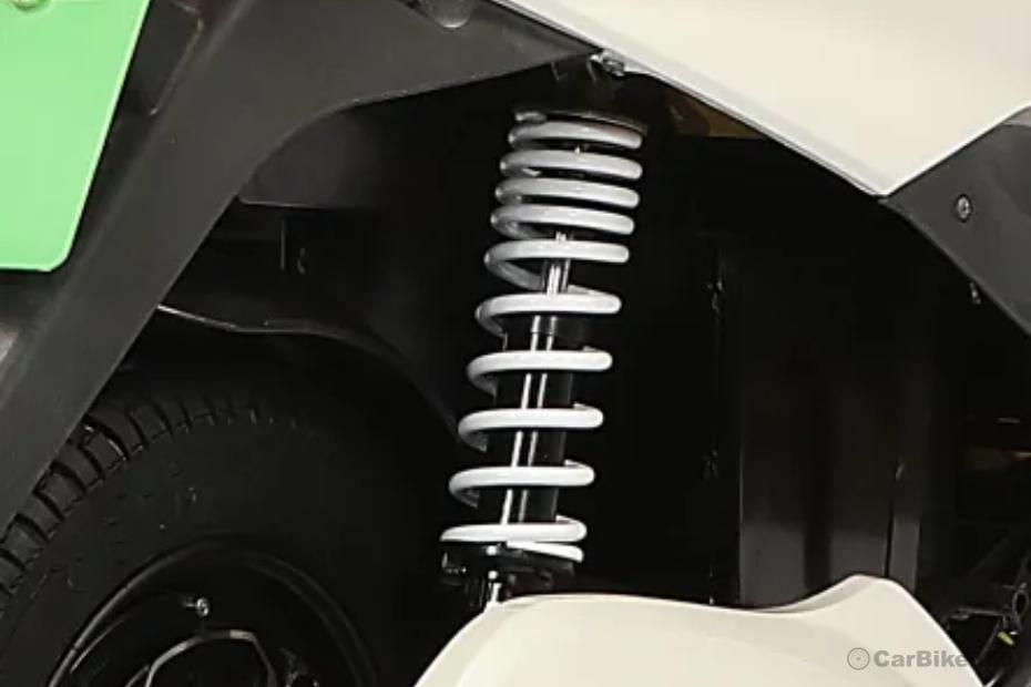 Okinawa R30 Rear Suspension with dual tube technology Okinawa R30 Rear Suspension with dual tube technology