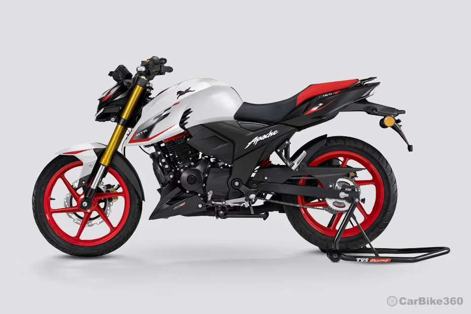 TVS Apache RTR 160 4V Side Profile View (Left) TVS Apache RTR 160 4V Side Profile View (Left)