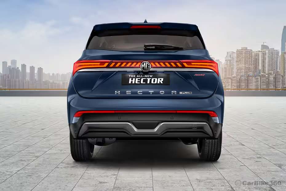 MG Hector Plus Rear View MG Hector Plus Rear View