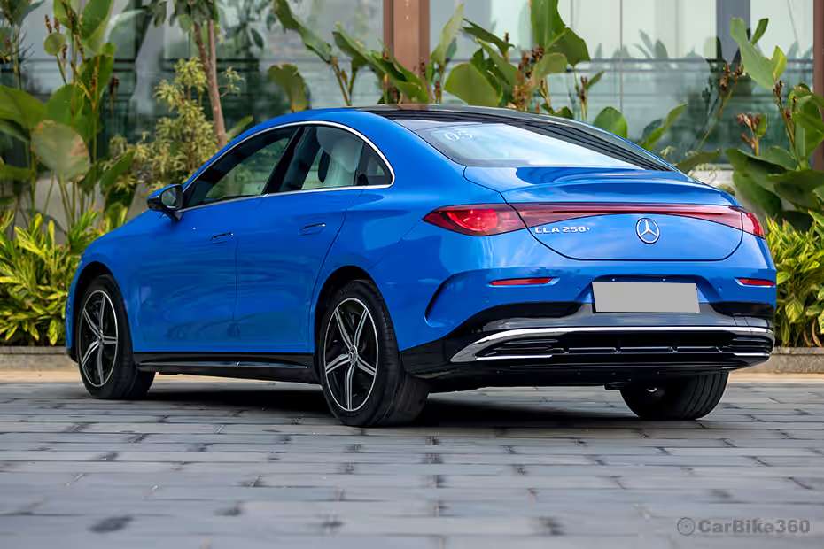 Mercedes-Benz CLA EV Left Rear Three Quarter View Mercedes-Benz CLA EV Left Rear Three Quarter View
