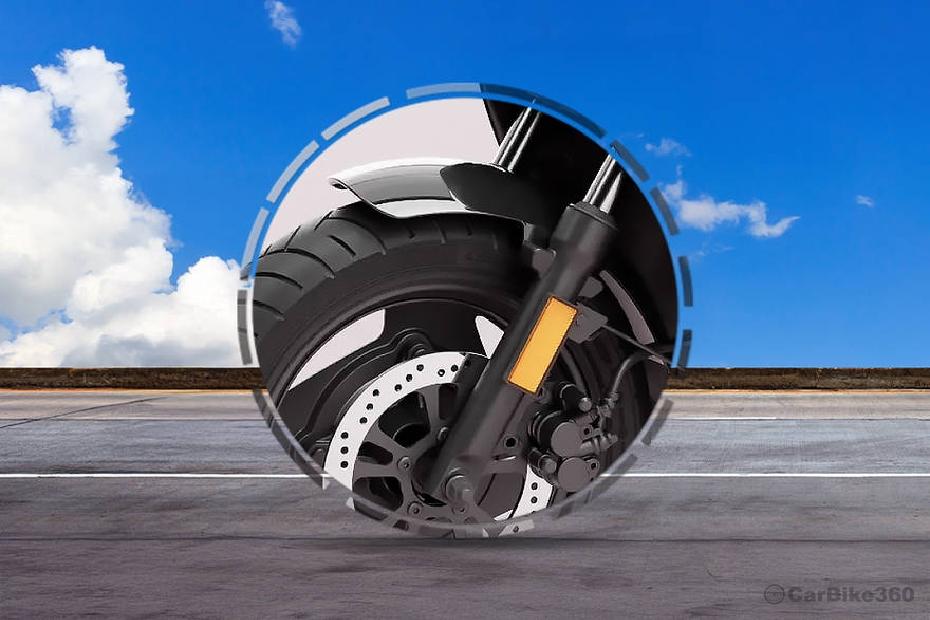 Ola S1 X Front Suspension View Ola S1 X Front Suspension View