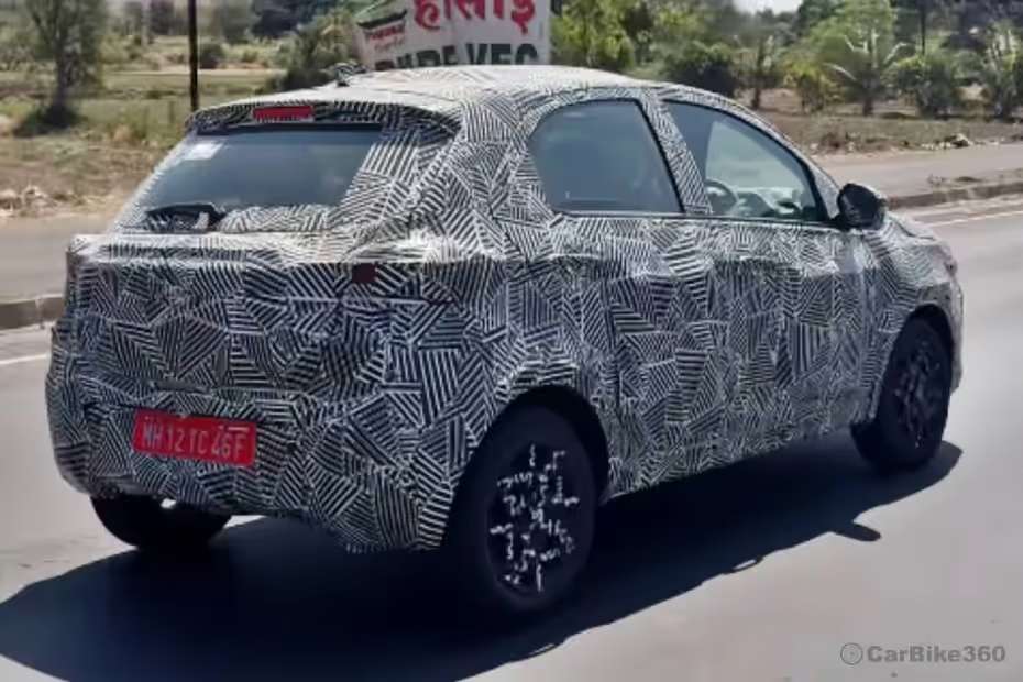 Tata Tiago EV Facelift Right Rear Three Quarter View Tata Tiago EV Facelift Right Rear Three Quarter View